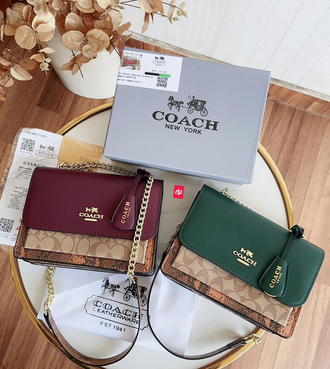 Coach klare shoulder bag
