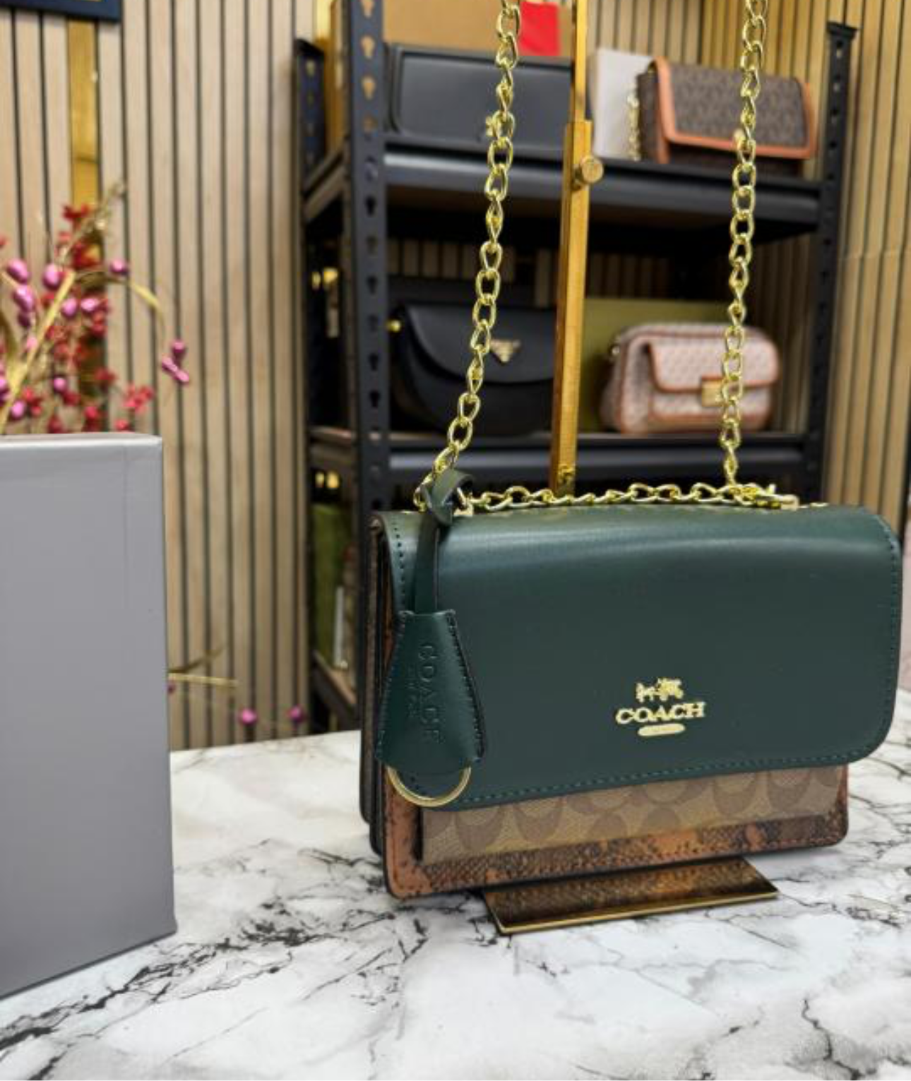 Coach klare shoulder bag