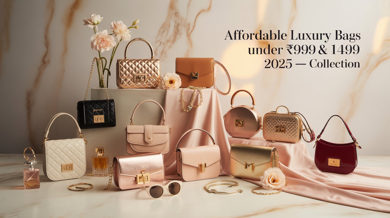 Top Affordable Luxury Bags Under ₹999 and ₹1499 in India 2025 — Premium Style on Budget