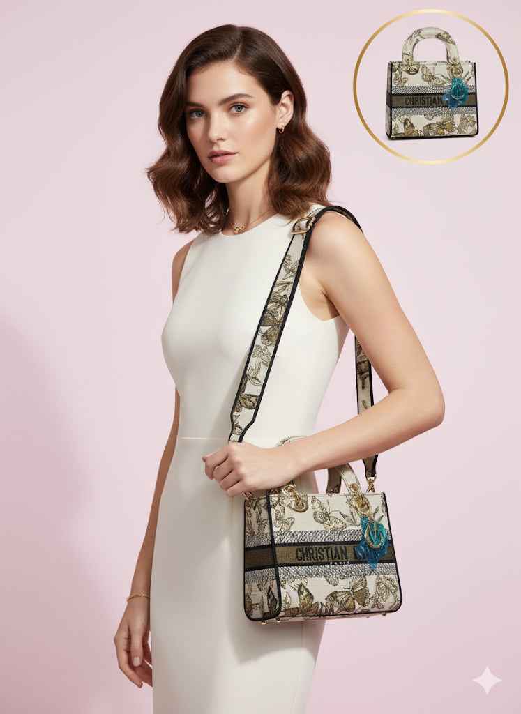 Luxury Lady Dior butterfly bag for women