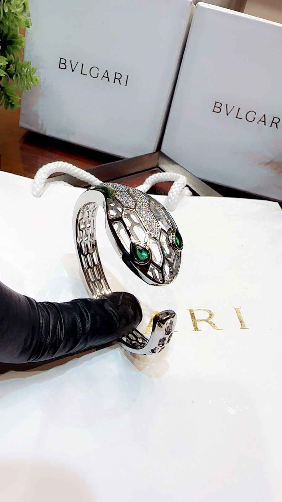 Bvlgari bracelet with ring