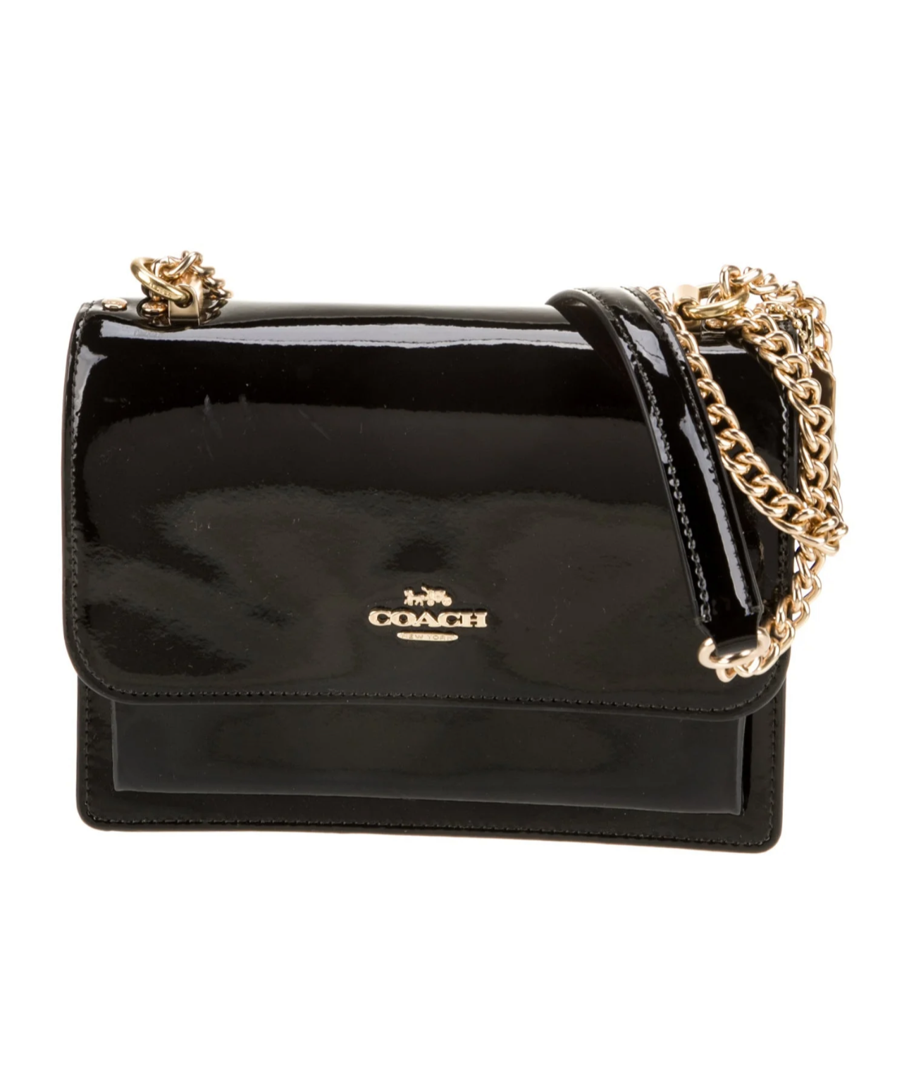 Coach Patent Sling signature Bag