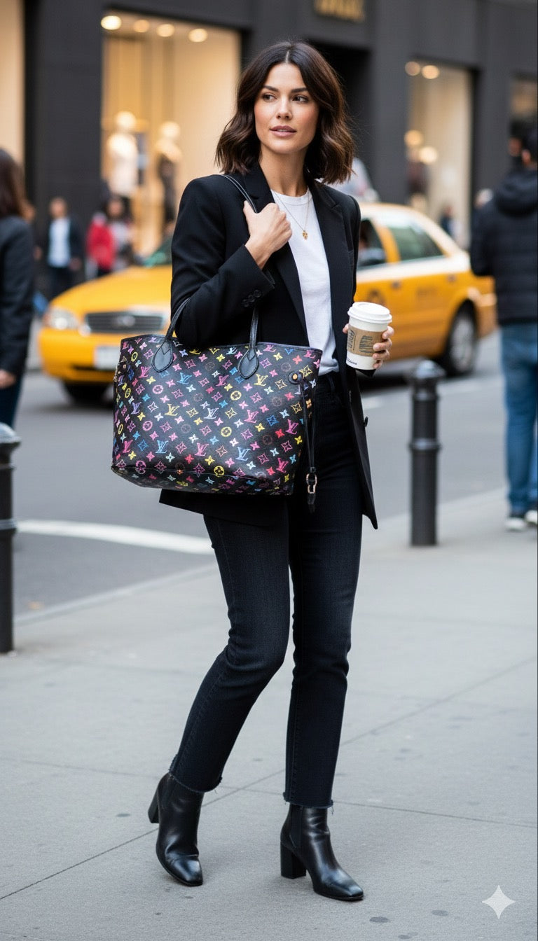 Luxury Louis Vuitton(lv) monogram  tote with pouch for women