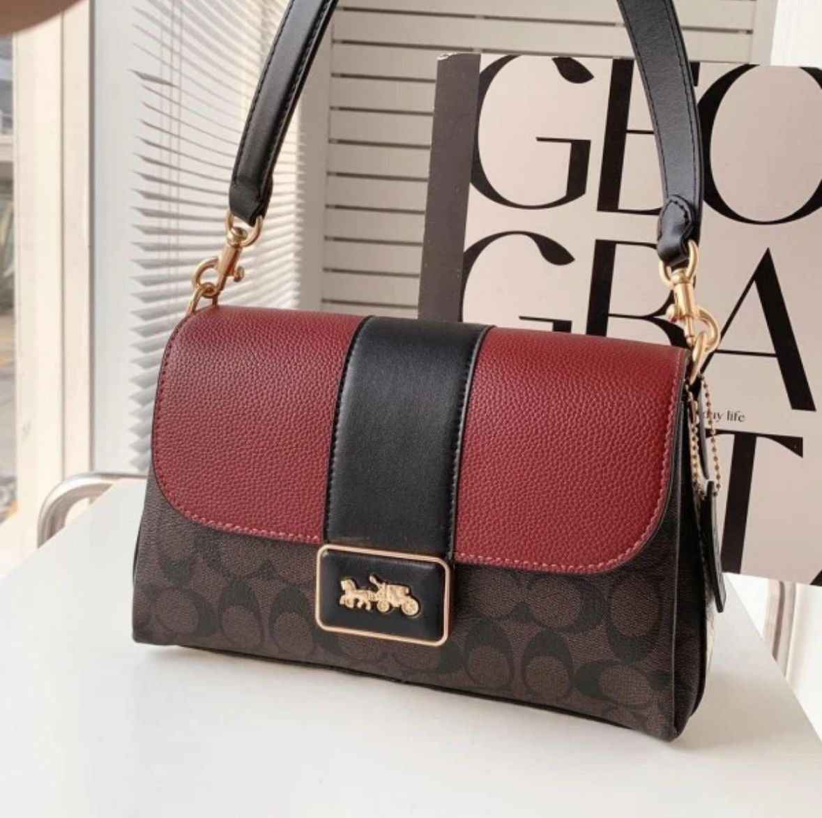 Coach grace new Flap shoulder Sling bag