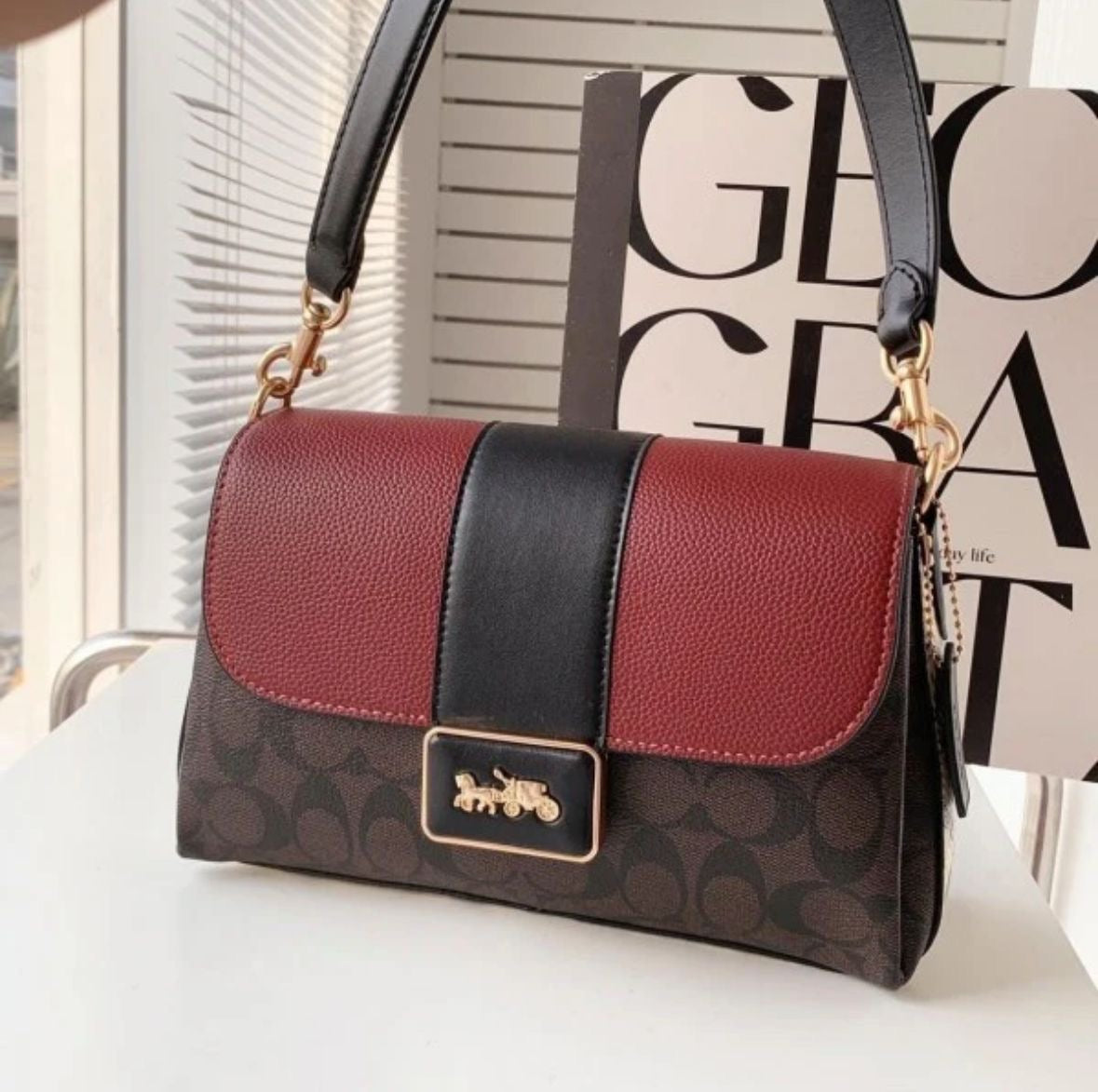 Coach grace new Flap shoulder Sling bag