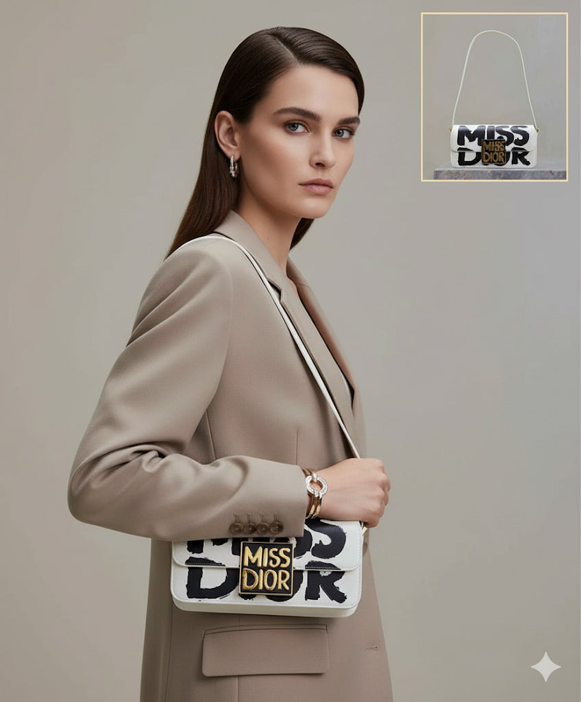 Luxury Miss Dior Flap Shoulder Sling Bag for Women
