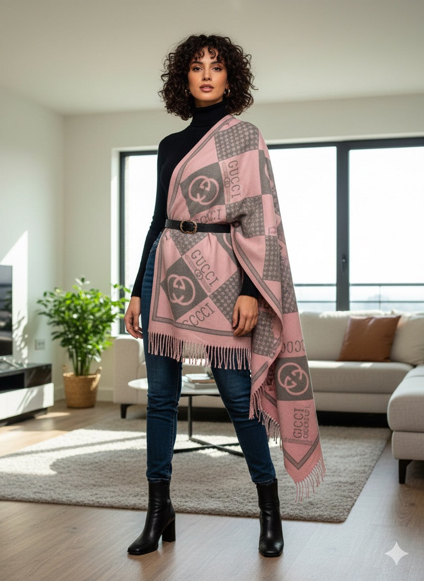 Luxury Gucci Full Length Cashmere Shawl for Women