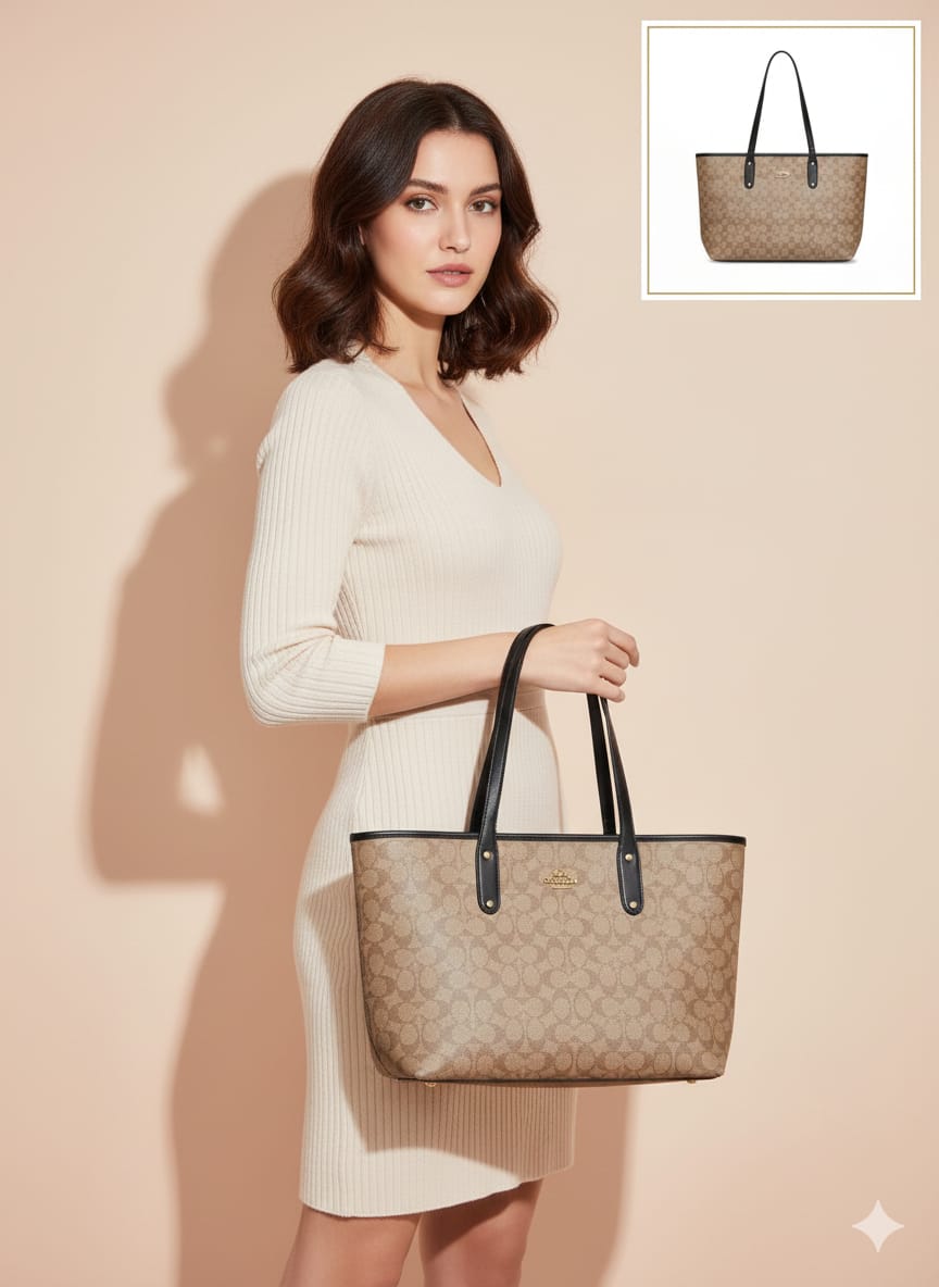 Luxury Coach tote