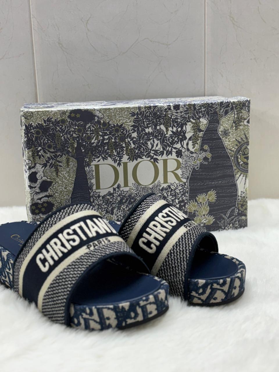 Christian Dior platforms (blue) for women