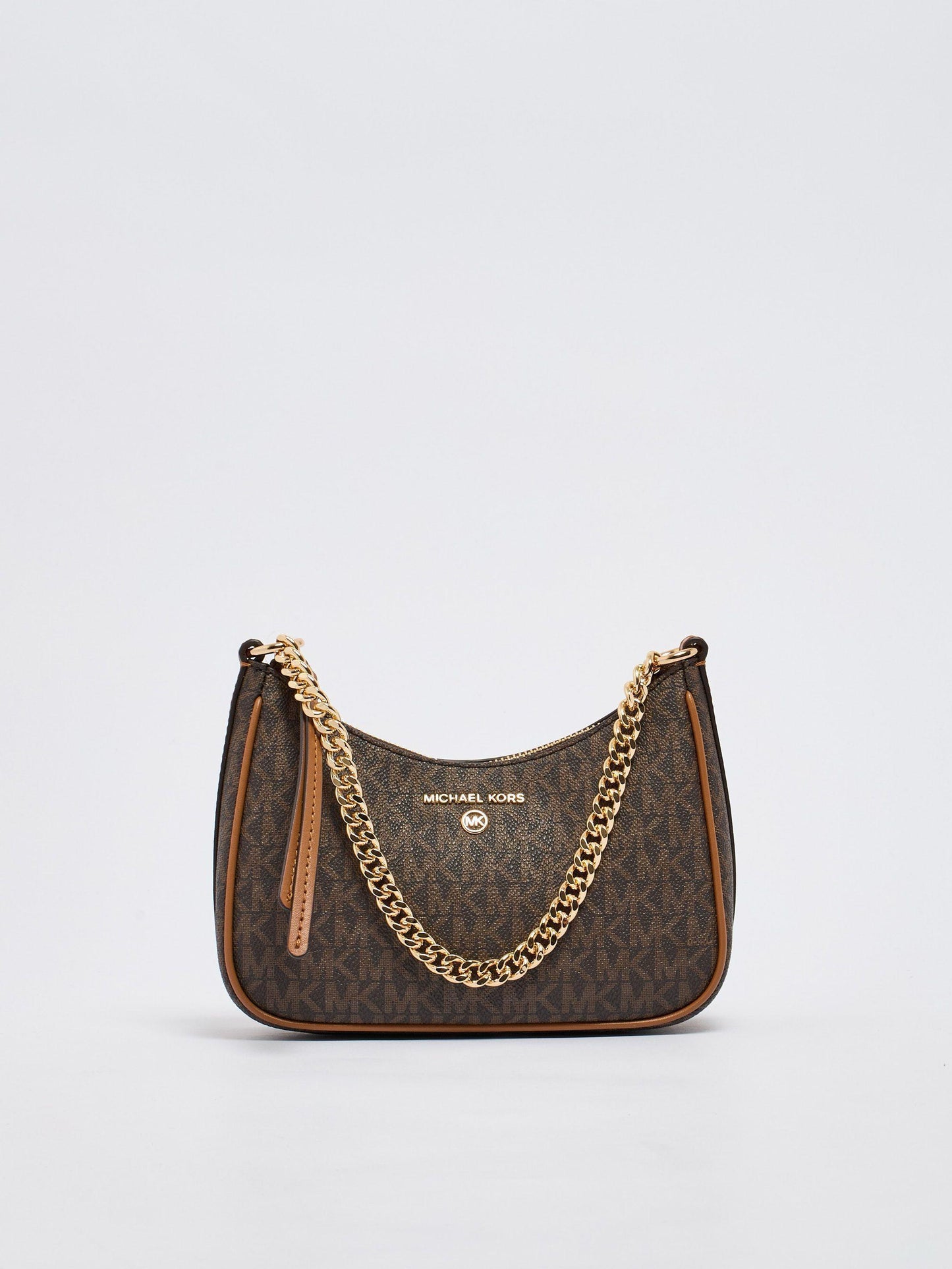 Michael kors jet set signature logo chain pochette
