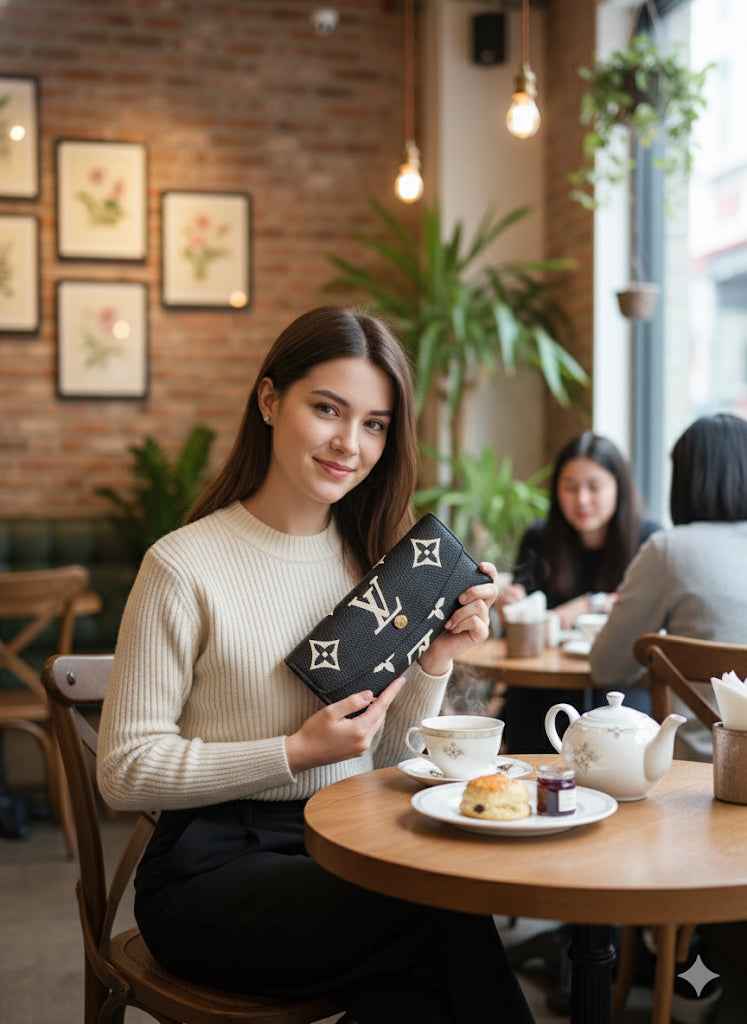 Louis Vuitton lv three fold wallet with card holder