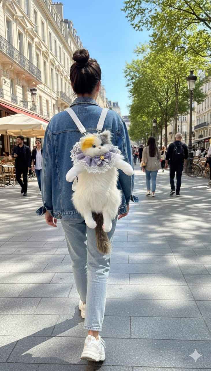Cat back packs with meow sound