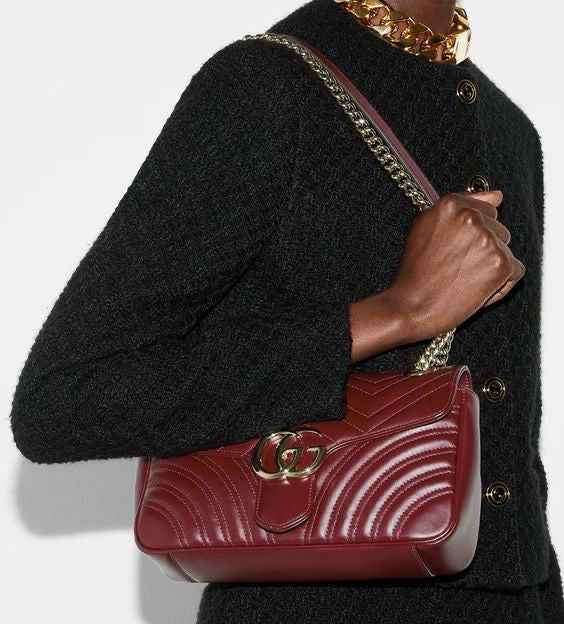 Gucci gg big Marmont Maroon