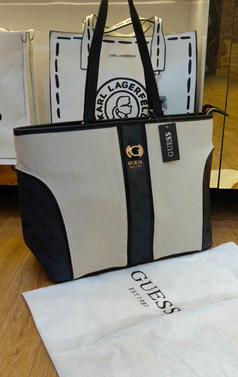 Guess large canvas Tote