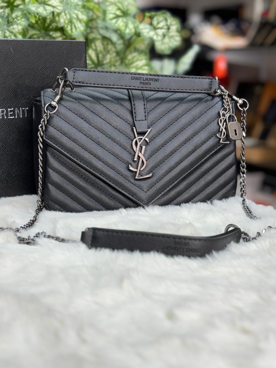 Luxury ysl saint Laurent bag with lock n key
