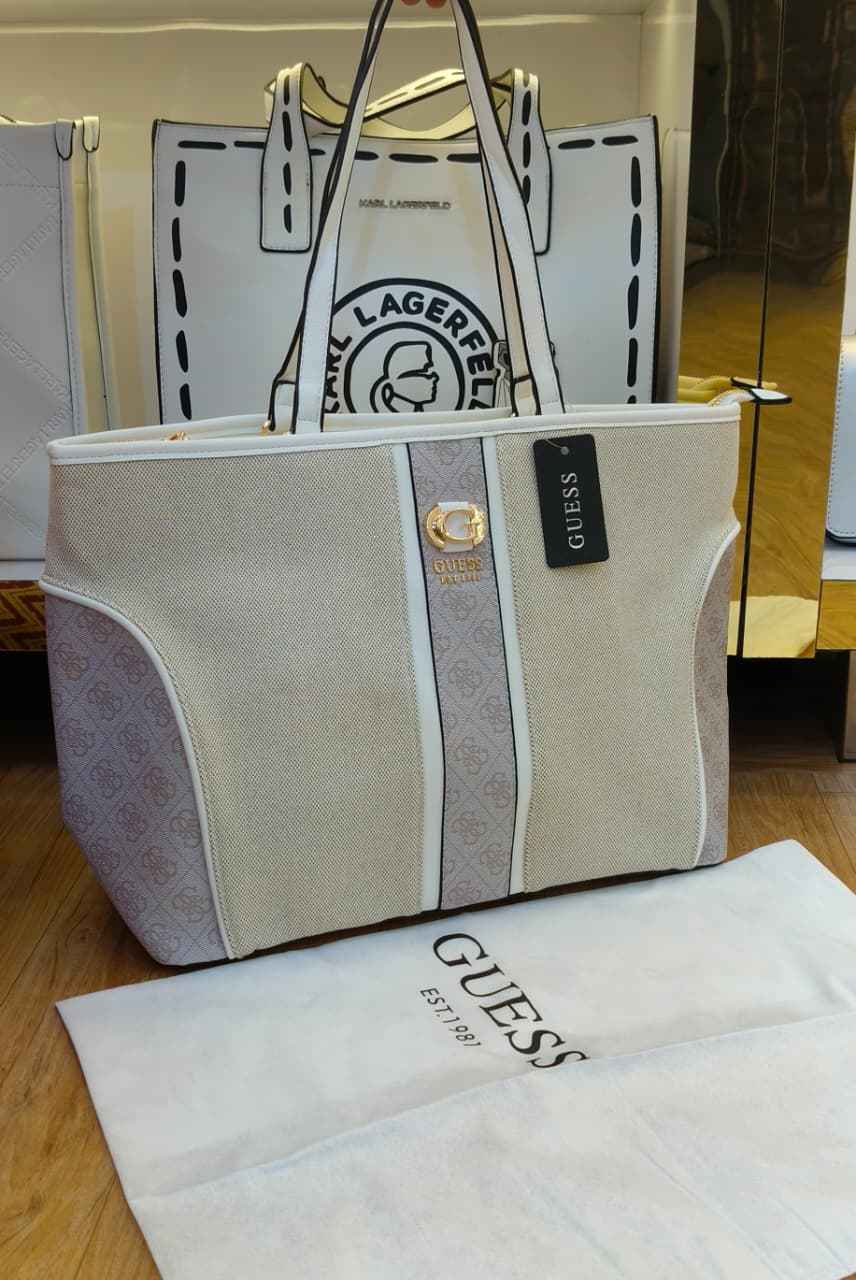 Guess large canvas Tote