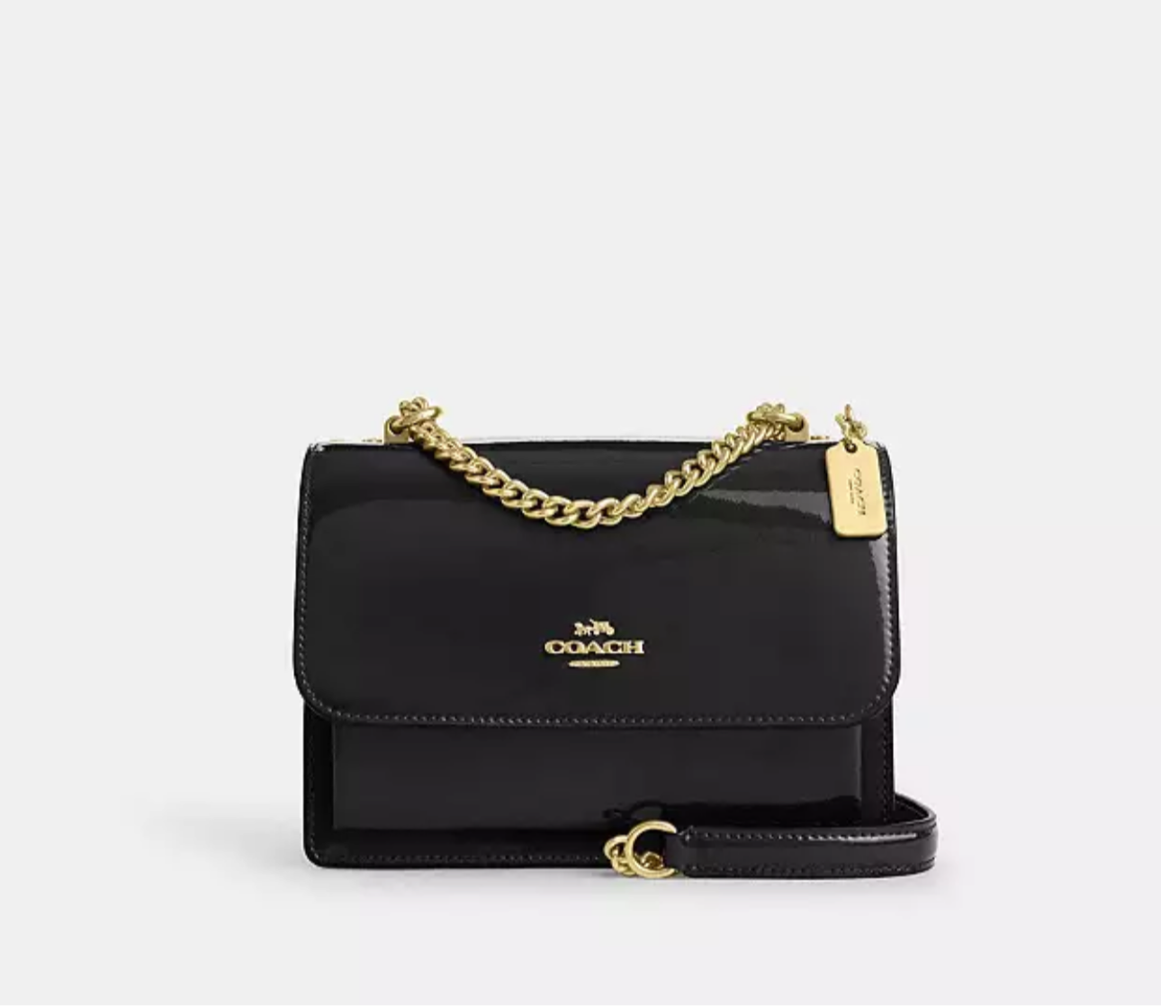Coach Patent Sling signature Bag - The Fashion Vault