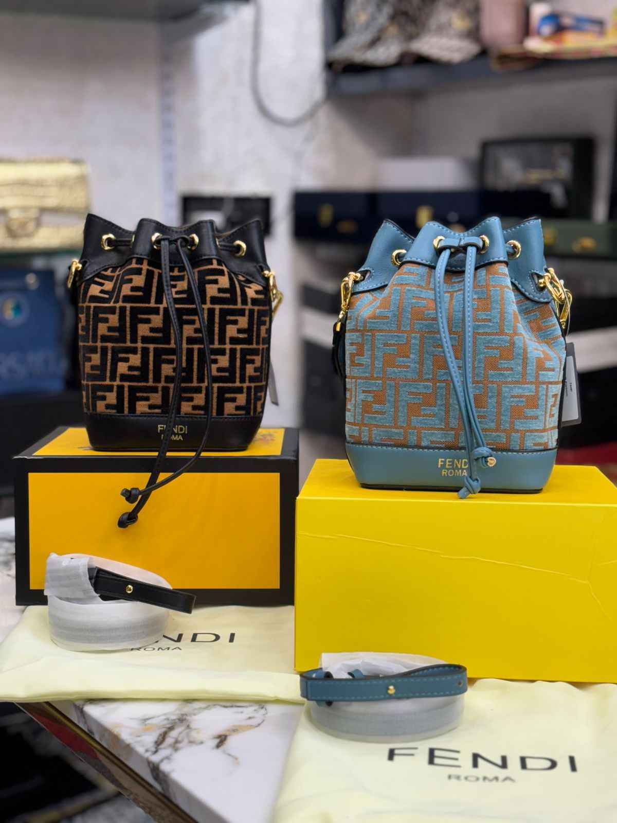 Luxury premium fendi bucket bag