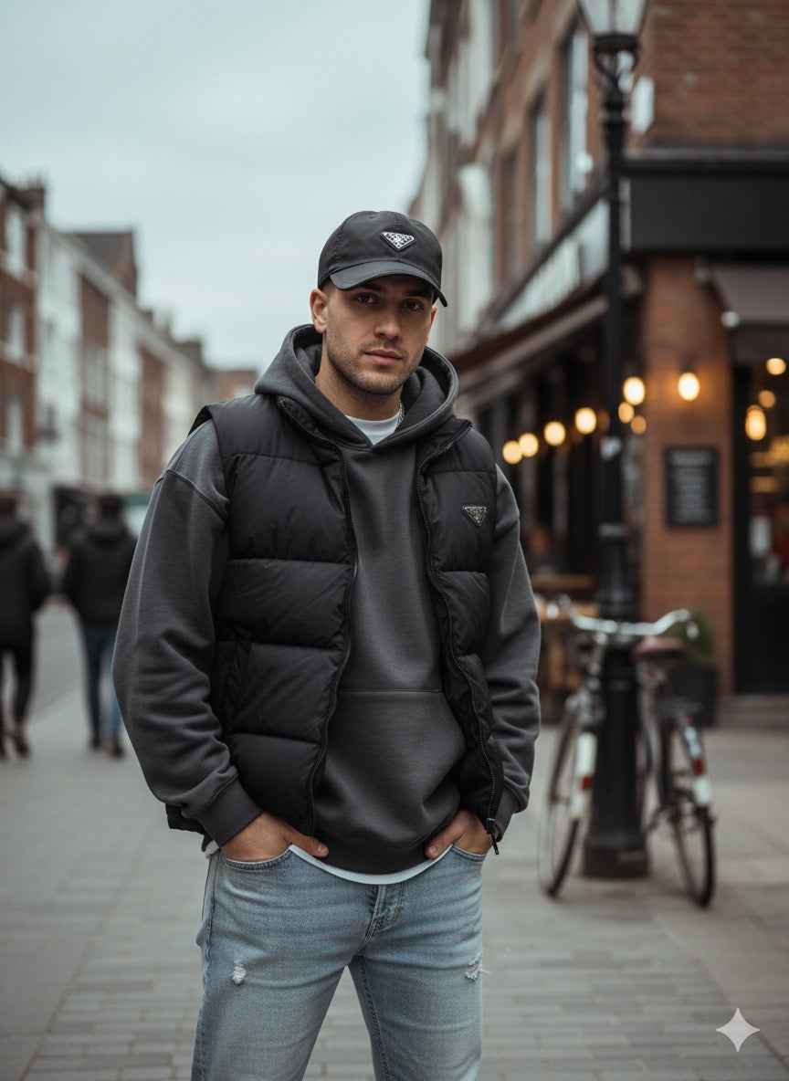 Luxury prada cap for unisex