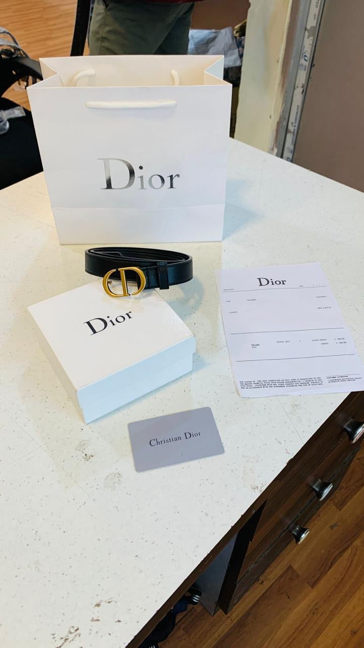 Christian Dior slim belt