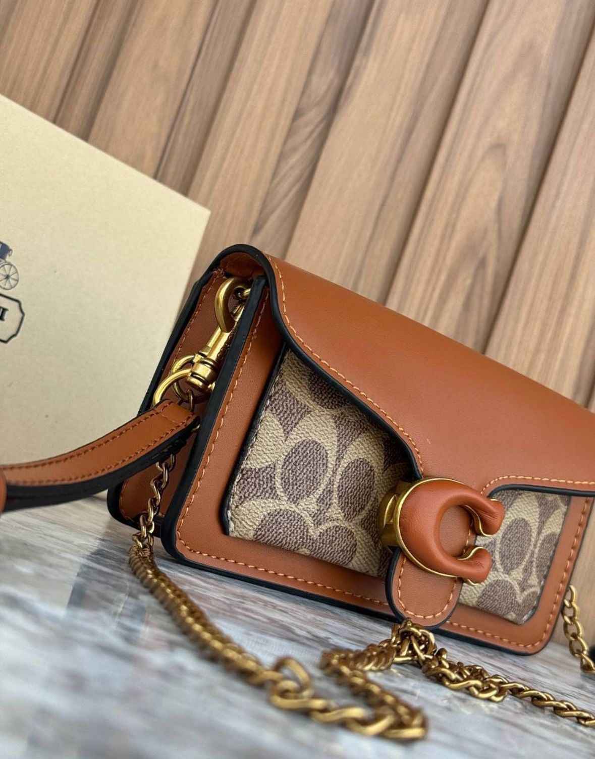 Coach tabby wristlet and shoulder crossbody luxury bag