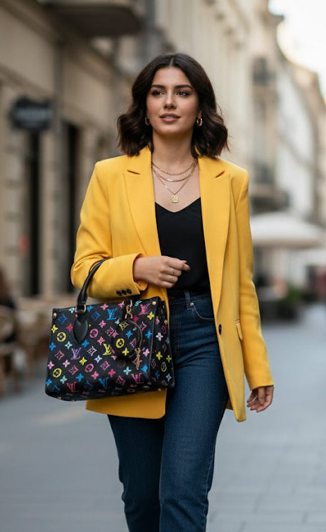 Louis Vuitton (Lv)on the go tote with coin pouch for women