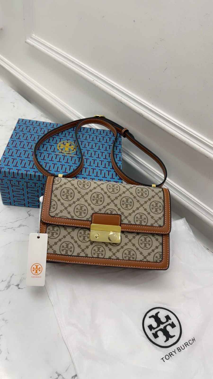 Tory Burch monogram sling