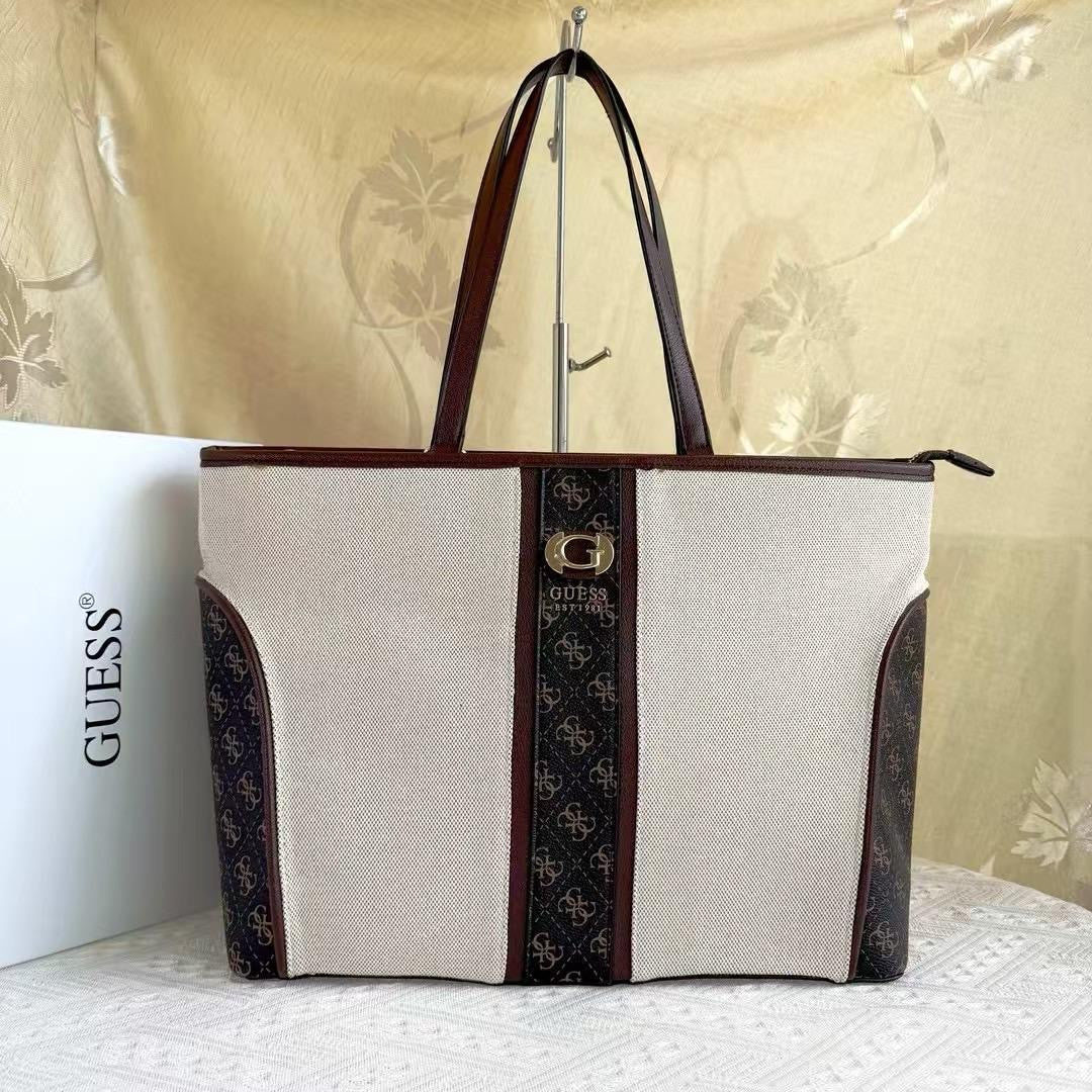 Guess large canvas Tote