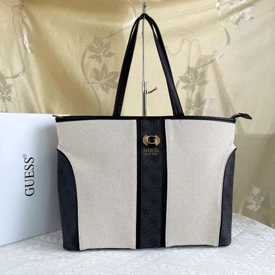 Guess large canvas Tote