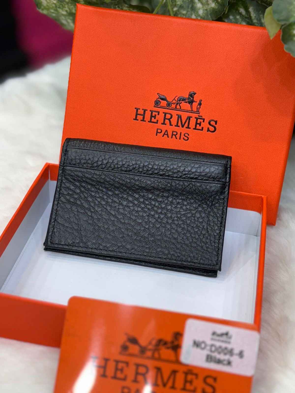 Luxury Hermès Bi-Fold Card Holder for Men