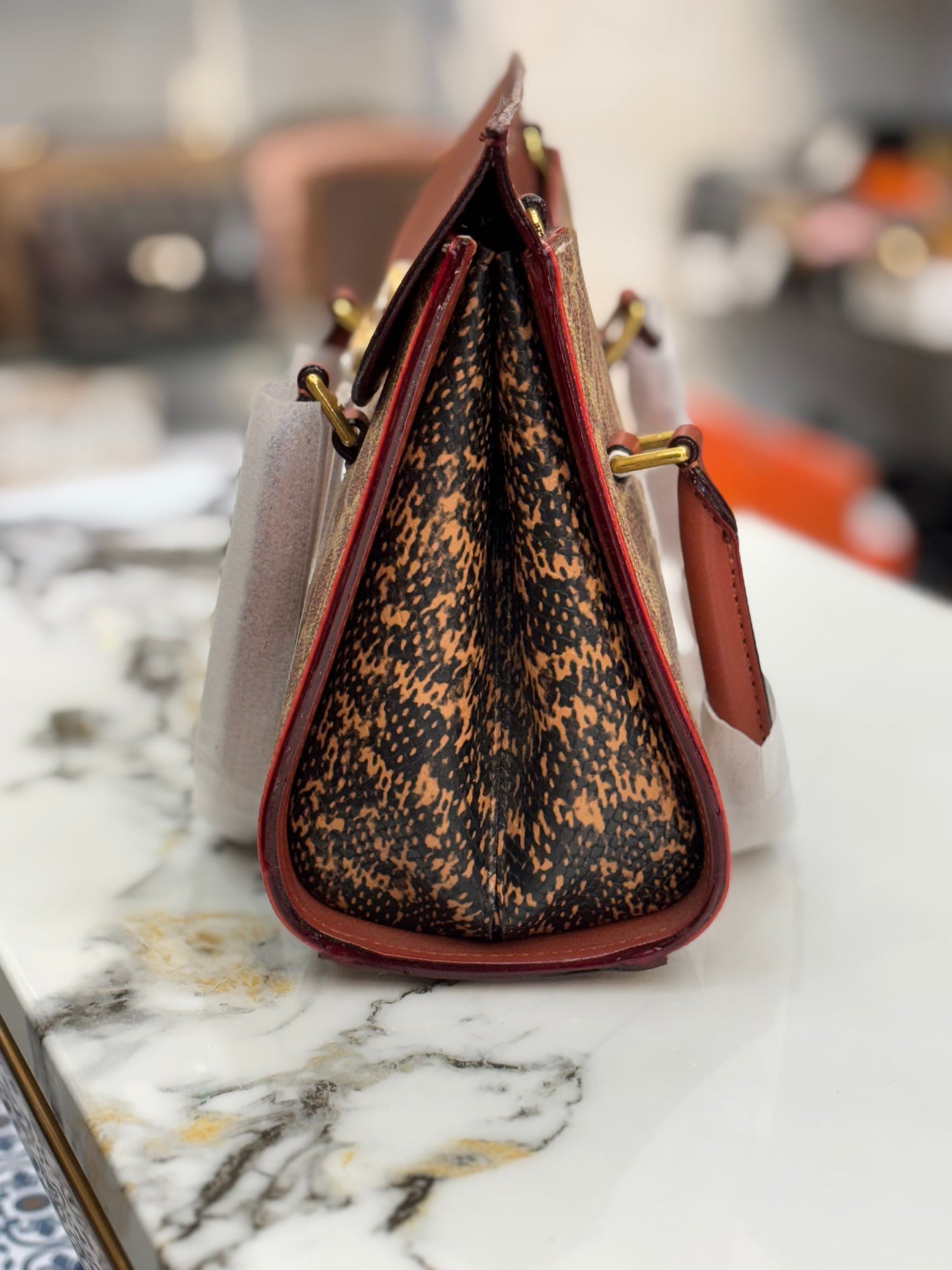 Coach broom Satchel carryall shoulder crossbody Bag