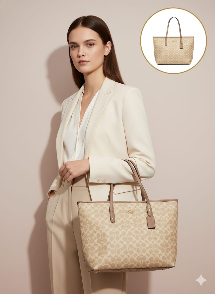 Luxury Coach tote