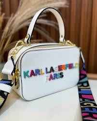 Karl simone crossbody bag with broad belt