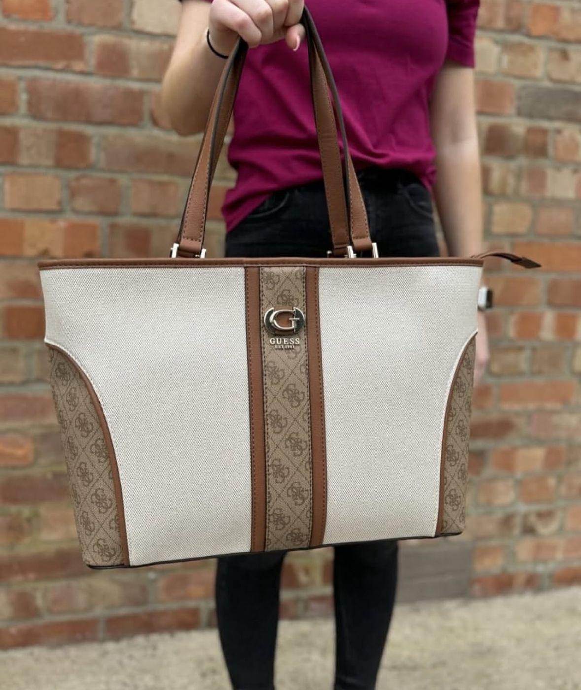 Guess large canvas Tote