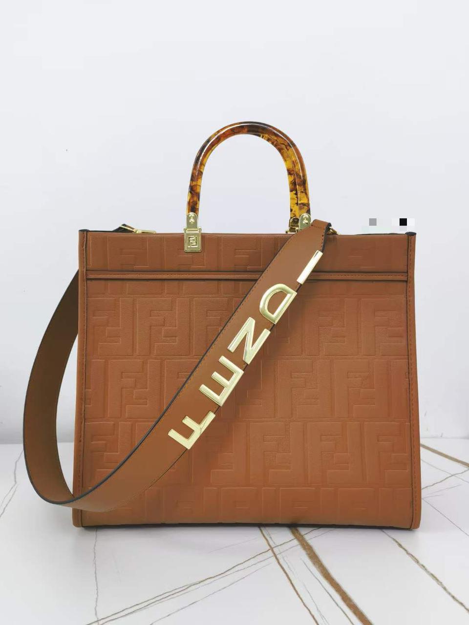Fendi embossed Tote bags with fendi belt