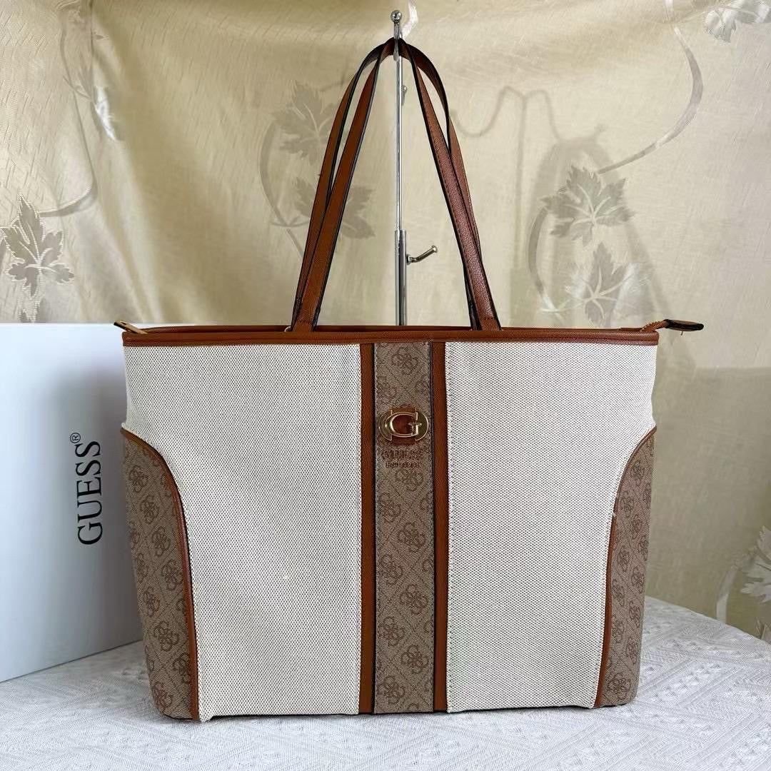 Guess large canvas Tote