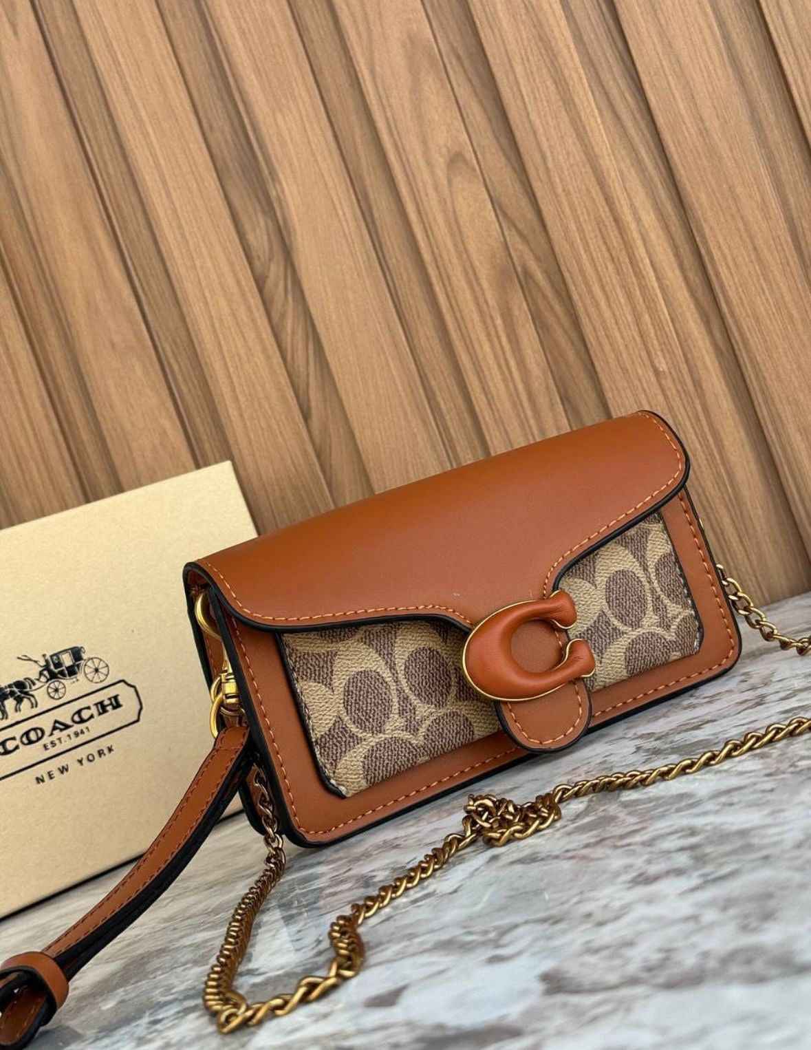 Coach tabby wristlet and shoulder crossbody luxury bag