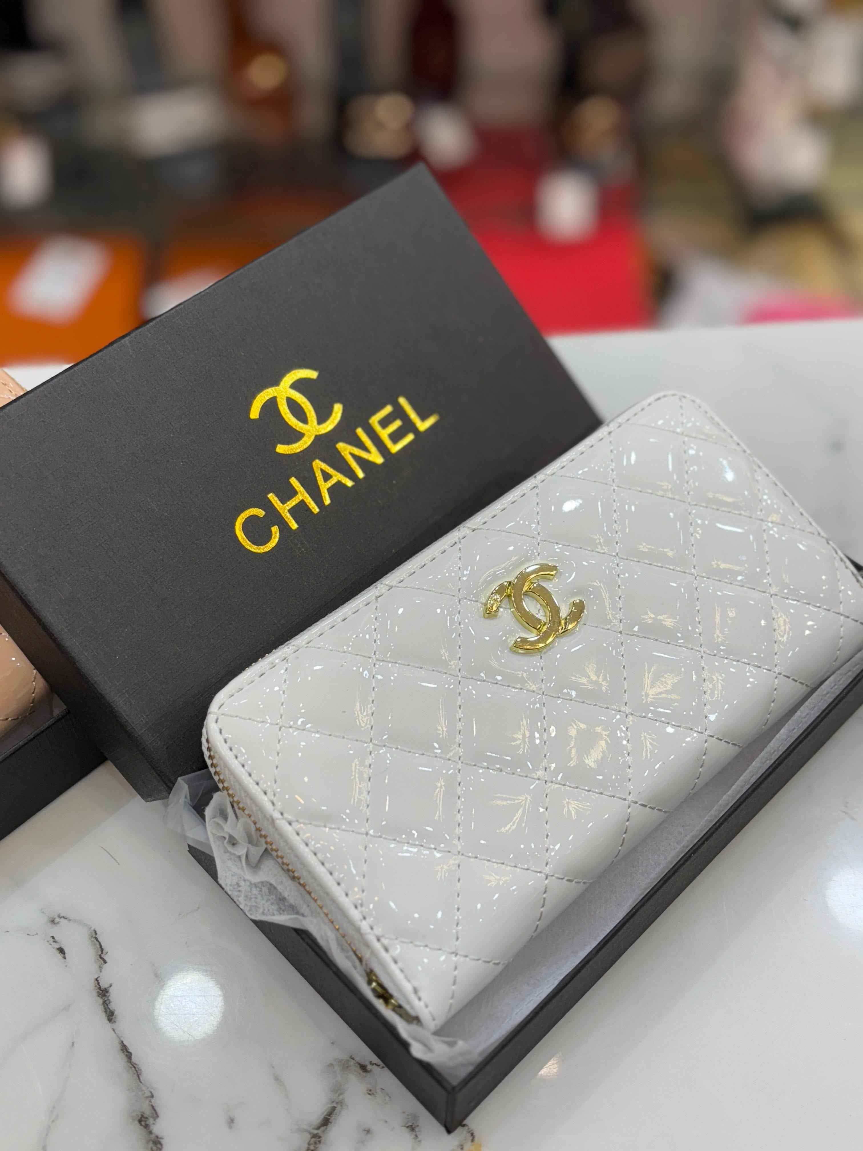 Chanel long women zipper wallet