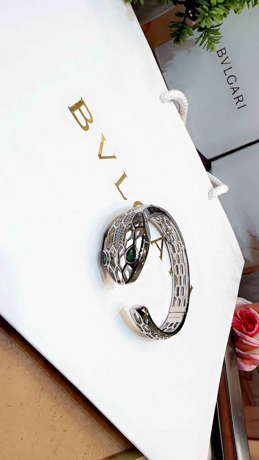 Bvlgari bracelet with ring