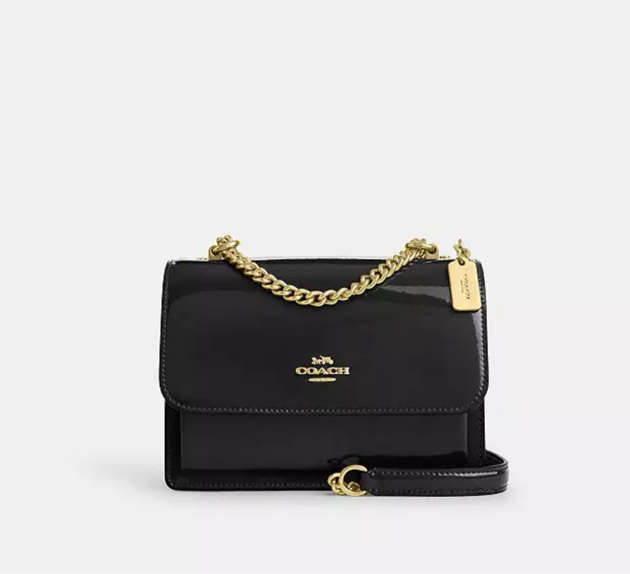 Coach Patent Sling signature Bag