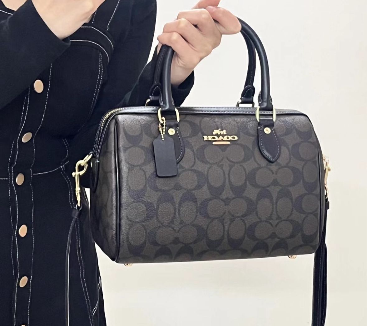 Coach rowan satchel speedy signature premium bag
