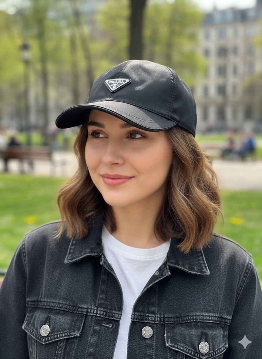 Luxury prada cap for unisex