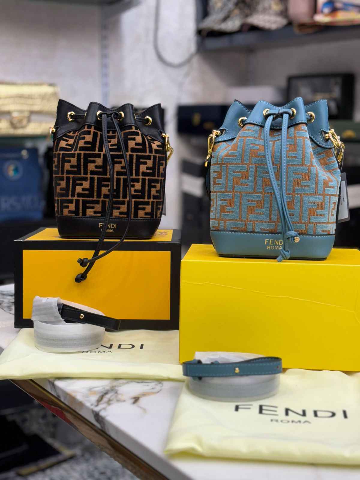 Luxury premium fendi bucket bag