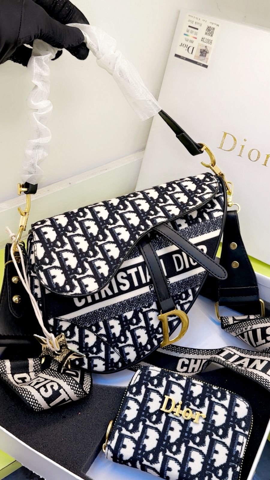 Dior saddle combo gift set