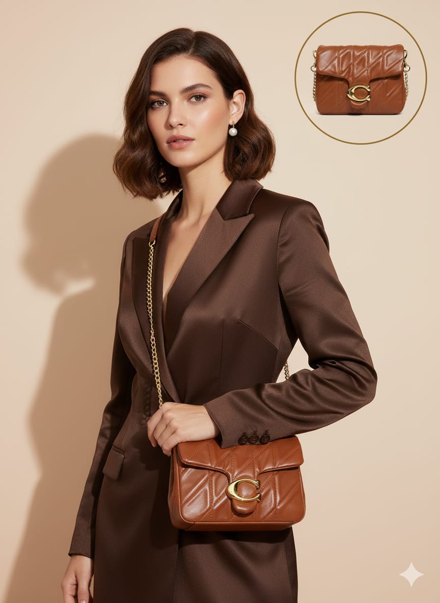 Luxury Coach square quilted tabby