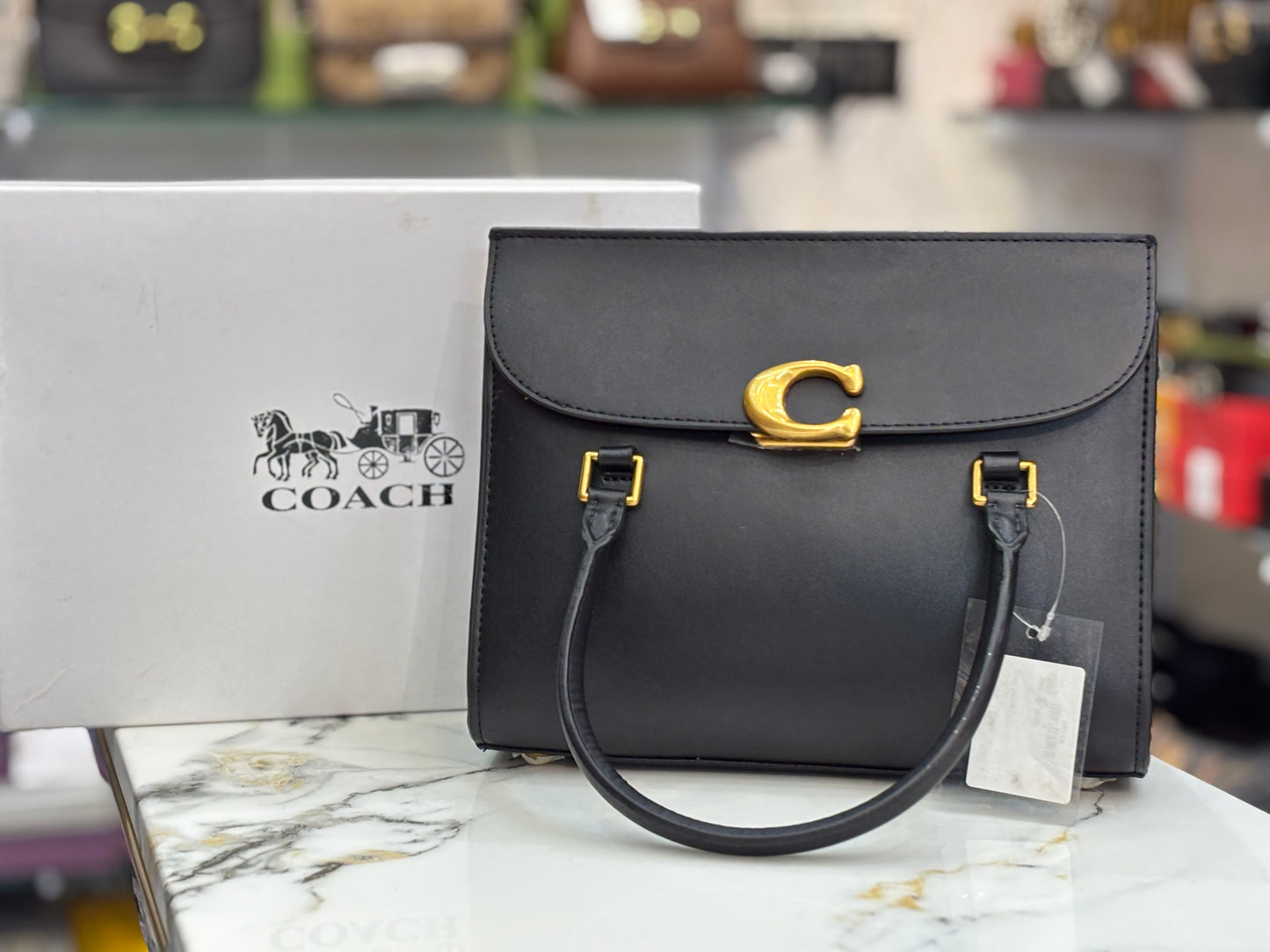 Coach broom Satchel carryall shoulder crossbody Bag