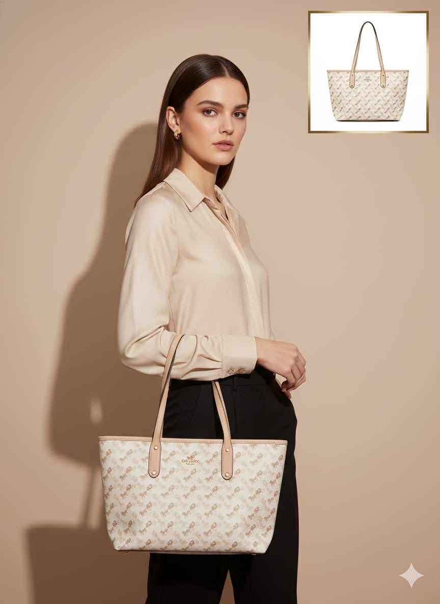 Luxury Coach tote