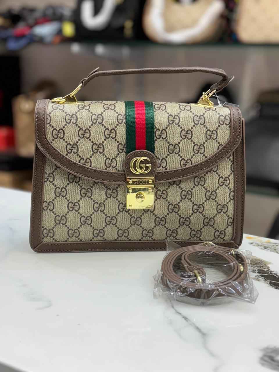 Luxury Gucci Ophidia Top Handle Handbag for Women