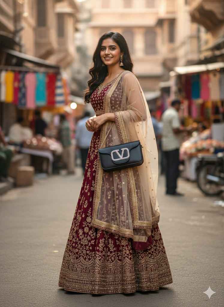 Valentino Garavani v logo shoulder bag