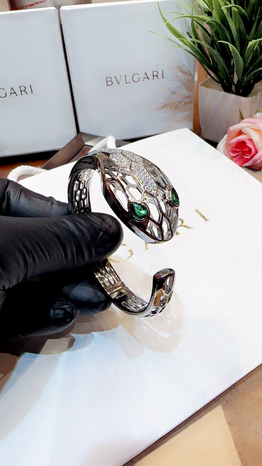 Bvlgari bracelet with ring
